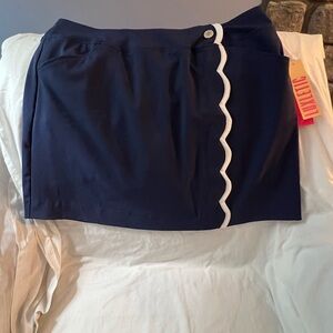 New With Tags Lilly Pulitzer Size 16 Monica True Navy Skort